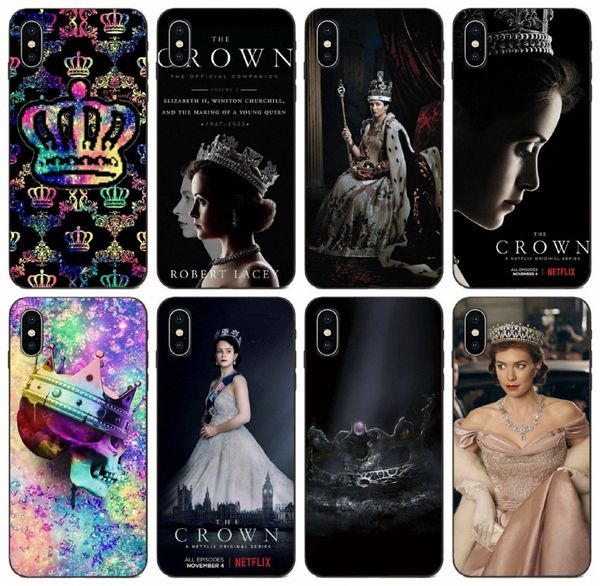 

tongtrade] the crown case for apple iphone 11 pro max xs 8s 7s 6s samsung a80 a8s a9 huawei mate 30 lite motorola g4 plus 1pcs 10pcs case