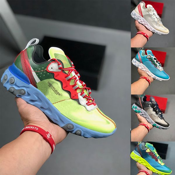 

react element 87 undercover mens running shoes royal tint anthracite desert sand total orange green mist women sports sneakers 36-45