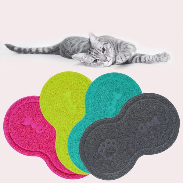 

puppy cat pet dog feeding mat pad cute pvc bed dish bowl water feed placemat wipe clean pet supplies