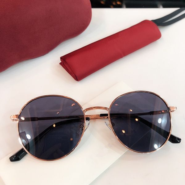 

ale fashion star gg0591 round metal sunglasses uv400 54-20-140superb plating metal frame concise stylish sunglasses fullset case