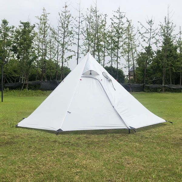 

portable camping pyramid tent, ultralight backpacking tent outdoor equipment
