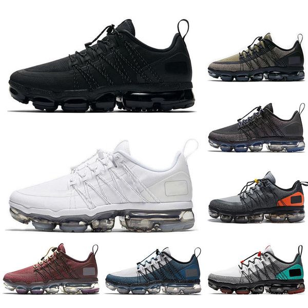

with socks ale air vapormax utility men running shoes triple black urban bounce burgundy crush mens trainer sports sneakers, White;red
