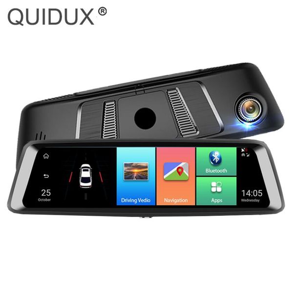 

quidux a9 streaming rearview mirror 10 inch rom 16g+ 1g 4g android gps navigation car dvr bluetooth adas wifi media dashcam