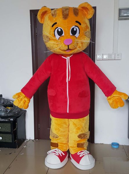 2024 Rabattfabrikverkauf Erwachsener Daniel Tiger Maskottchen Kostüm für Kinderparty