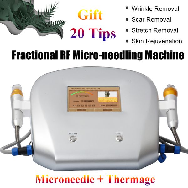 

micro-needle fractional rf device anti-aging thermal scar removal radio frequency skin treatment 81,49,25 pins and srf tips rf skin beauty