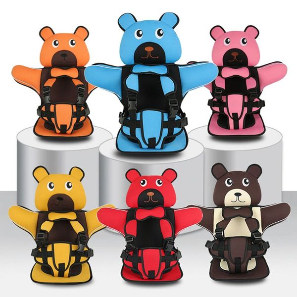 

cute bear travel детская безопасность подушка с безопасного пояса mat маленький ребенок карри
