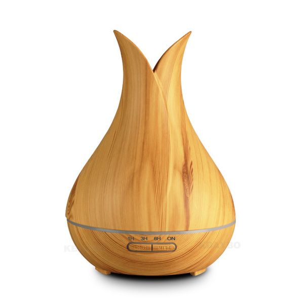 

400ml essential oil aroma diffuser wood grain air humidifier aromatherapy mist maker with led light for home office