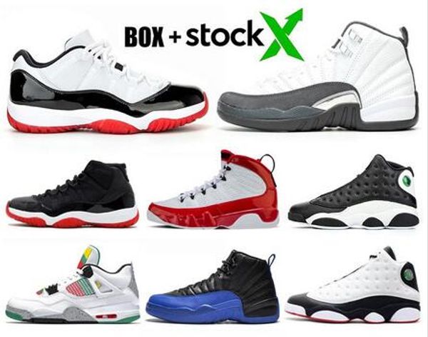 

stock x basketball shoes bred 11s concord 12s dark grey 13ss cap and gown 9s black cat 4s women mens trainer sport sneakers