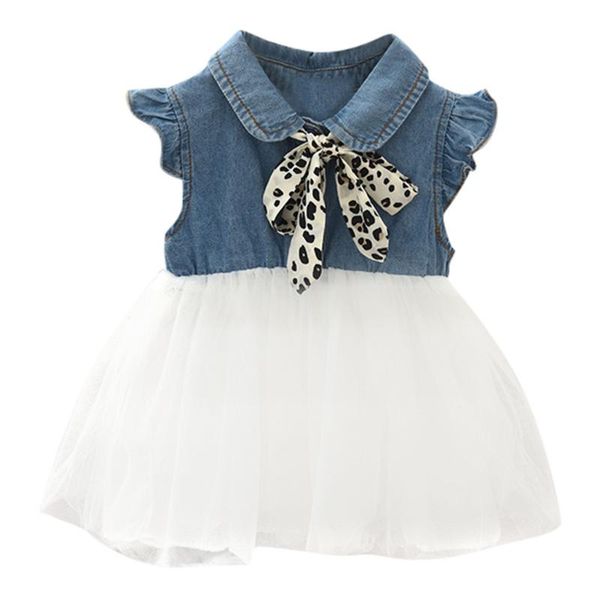

летние платья детские ребёнки leopard лук джинсовое платье тюль принцессы эпикировка одежда принцесса костюм повседневные платья для девочек, Red;yellow