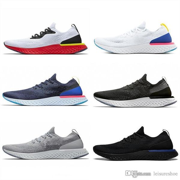 

epic react instant go fly s0uth running shoes men belgium be true racer blue platinum blue luminous ladies sports shoes luxury shoes, Black