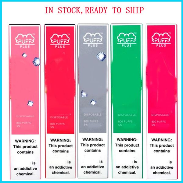 

Новейшие СЛОЙКА Bar PLUS 800 + Puff Одноразовая Pod картридж 550mAh Аккумулятор 3,2 мл предварительно заполненного Vape Бобы Стик Стиль Электронные сигареты Портативный Испаритель