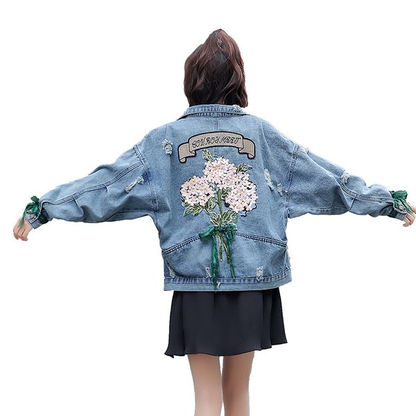 

2019 women basic coat denim jacket women winter denim jacket for jeans coat loose fit casual style, Black;brown