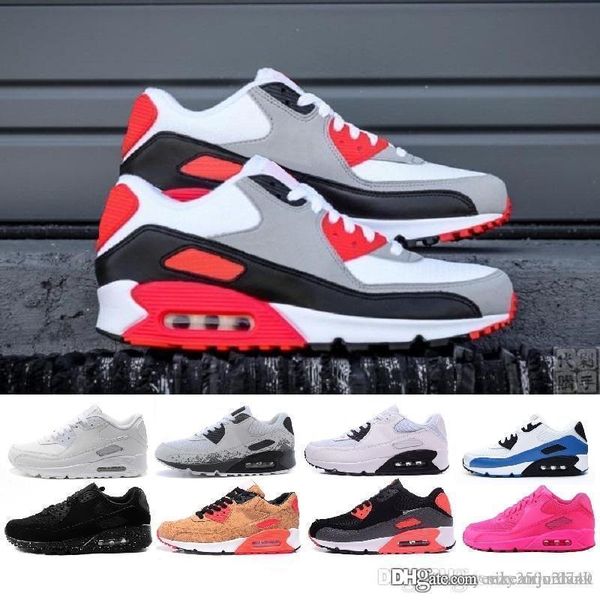 Compre Nike Air Max 90 Envío De La Gota Famoso Cojín 90 Mediados De Invierno Para Hombre Atlético Deporte Entrenamiento Zapatillas De Deporte Zapatos Compre Nike Air Max 90 Amarillo Negro Blanco Rojo Para Hombre Zapatos 90 Zapatillas De Deporte De Moda De Lujo De Los Años 90 Hombres Mujeres