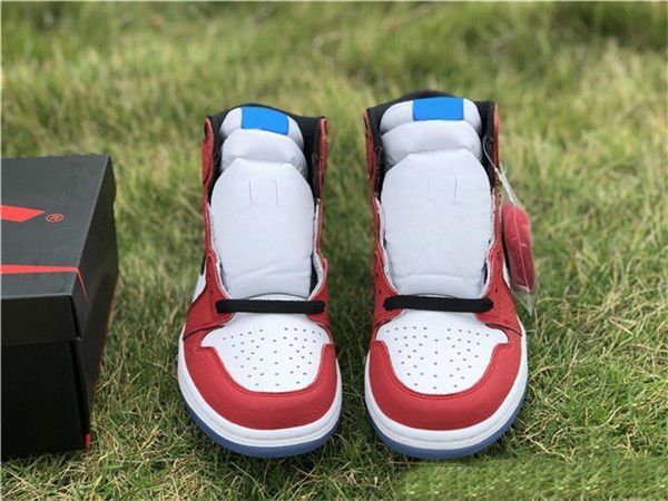 

2019 новое прибытие человек-паук 1 og баскетбольные кроссовки мужские женские высокие chicago crystal дизайнер сапоги кроссовки