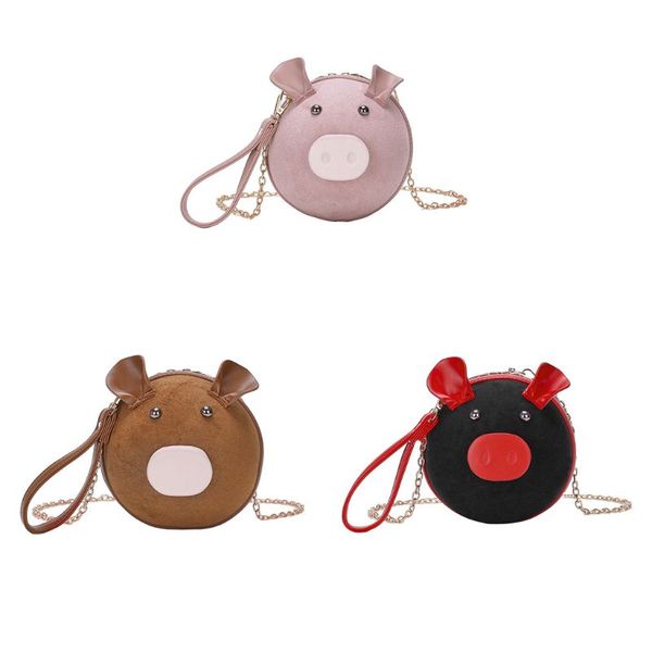 

women cute pig wristlet handbag shoulder lady crossbody bag tote satchel purse 35ef