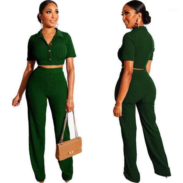 

sleeve lapel neck womens two piece pants solid color tracksuits fashion women's two piece sets short, White