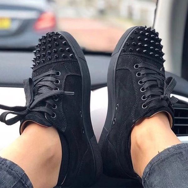 

Low tudded pike flat hoe 2018 new de igner neaker brand black white men women hoe party genuine leather fa hion