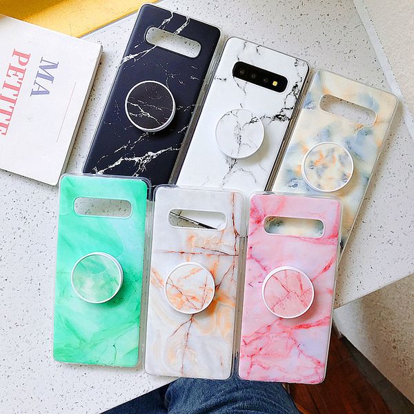 

новое прибытие stand крышка kickstand кронштейн держатель телефона marble чехол для samsung galaxy a10 a20 a30 a50 a70 s9 s10 plus примечани