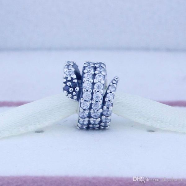 

свободные шарики оригинальные 925 стерлингового серебра pave cz змейки шарма шариков приспосабливает для европейского шарма ювелирных подело, Black