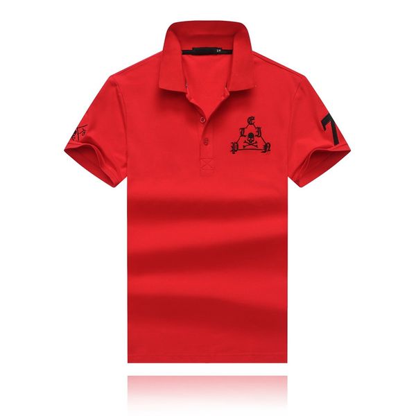 

19SS New Fashion Summer Sleeve Arabic Numerals Embroidered Cotton Lapel Designer T-shirt Comfortable Breathable Designer Polo Shirts Men