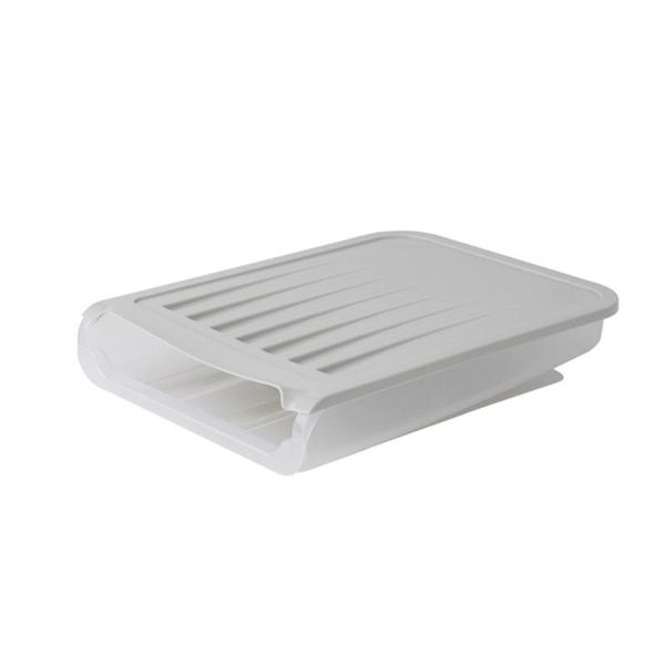

egg tray for refrigerator container kitchen 18grids transparent home restaurant durable anti storage box with cover