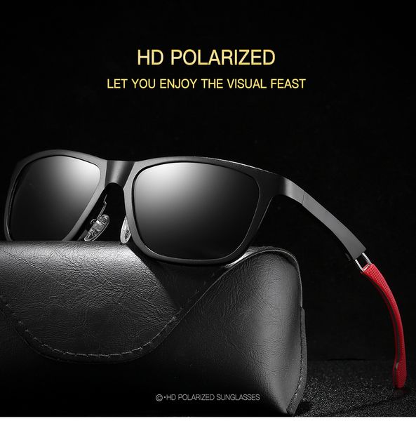 

designer sunglasses men polarized hd driving sunglasses colorful coating uv protection mg-al alloy frame fashion luxury sunglasses sport 32, White;black