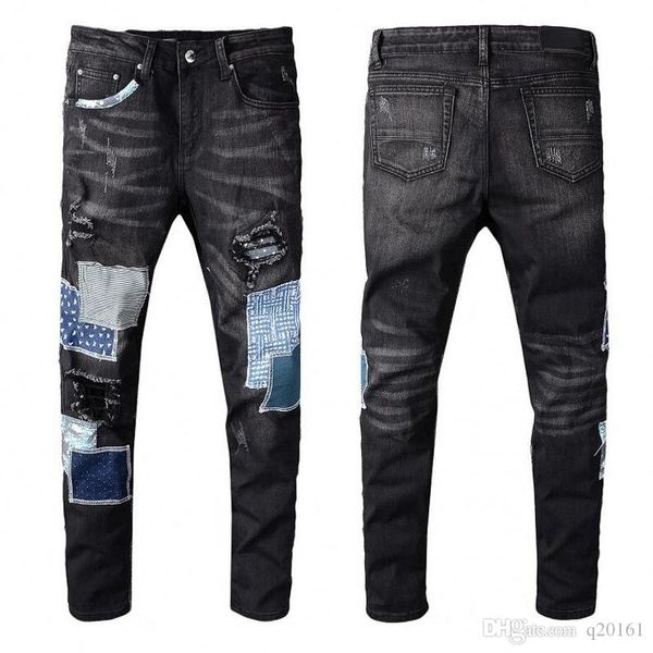 

new mens distressed ripped biker jeans slim fit motorcycle biker denim for men fashion designer hip hop mens jeans good quality