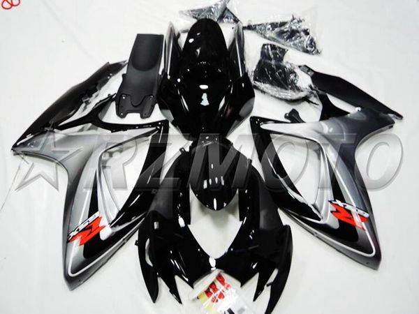 

new abs motorcycle full fairings kit fit for suzuki gsx-r600 gsx-r750 600 750 k6 gsxr 2006 2007 06 07 custom silver black red