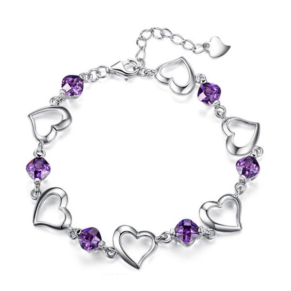 

925 sliver peridot bracelet for women gemstone jewelry kehribar bizuteria pulseira feminina amethyst de ley 925 mujer bracelets, Golden;silver