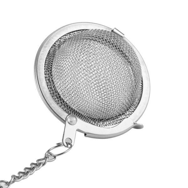 

1 pc 2019 new stainless steel 5/4.5 cm diameter kettles infuser strainer tea locking spice egg shaped ball kitchen cooking tools
