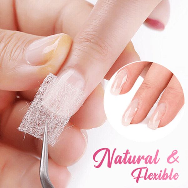 

nail care fiberglass silk nails wrap stickers for gel extension nail art manicure tools ldo99, Red;pink