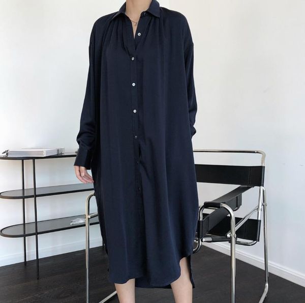 

clothing owlprincess summer new elegant lapel shirt dress, Black;gray