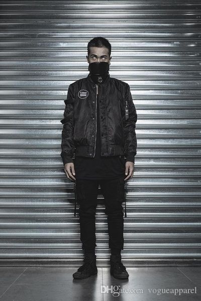 

tkpa winter mens clothing coats ma1 pilot jackets black warm thicken cotton-padded coat buttons design, Black;brown