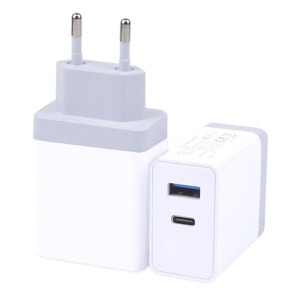 

18w pd usb type c portable quick charger adapter fast charging eu us plug travel pd charger port for iphone samsung smartphone