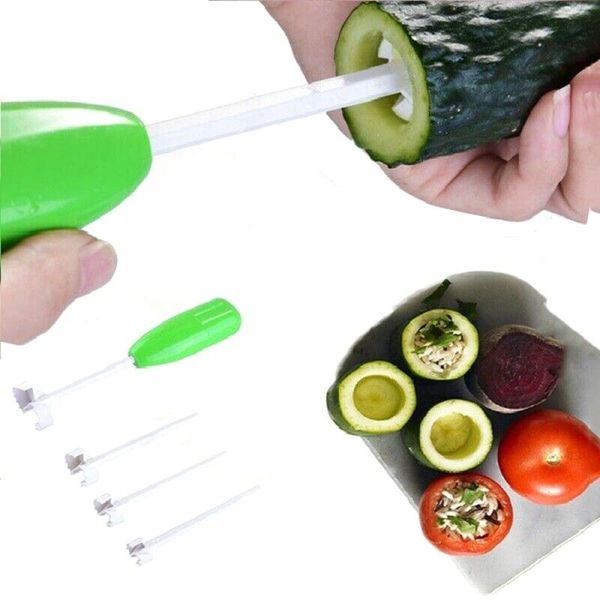 

4pcs/set household 4 sizes fruit vegetables spiral cutter spiralizer filling meat tomato aubergine cutter kitchen products tools fruit veg