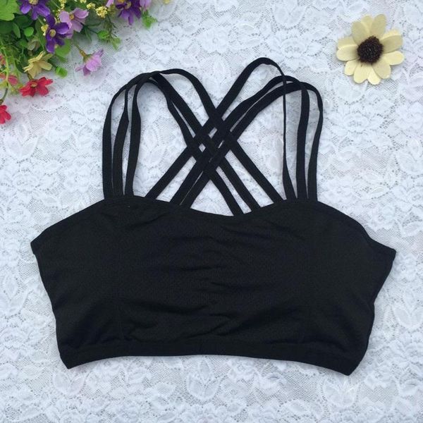

sport bra women padded vest underwear running shockproof seamless women bandage slim-type dancing fitness training quick drying, White;black