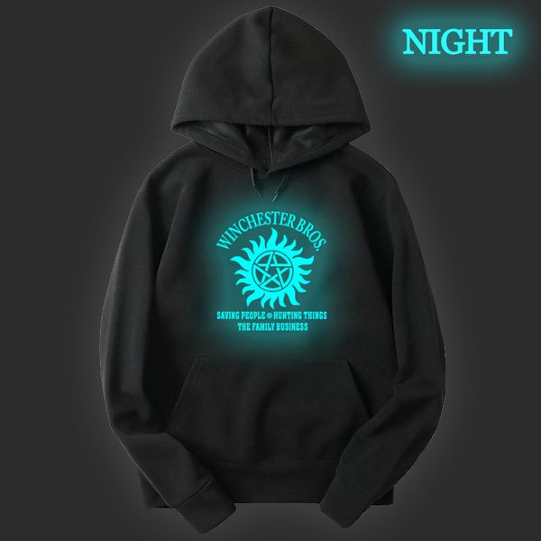 

supernatural hoodies men's sweatshirt women korean hoodie long sleeve pullovers hoodies hip hop winter clothes, Black