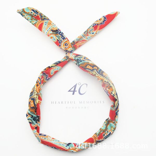 

korean-style hair accessories eared at will knot aluminum wire hair band bow dotted headband flexible bands head acc, Slivery;golden