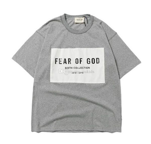 

new arrival fear of god essentials men women designer sixth collection t shirts summer casual mens cotton short sleeve street fog, White;black