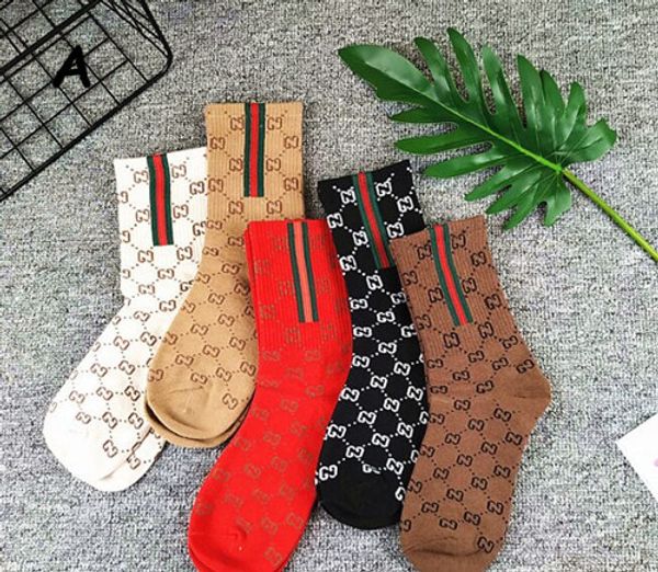 

Red tide brand ock women japane e double letter female cotton ock trend autumn and winter new ladie ock, Black;white