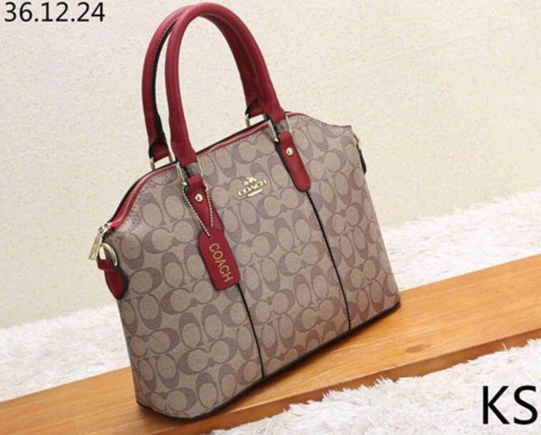 

Classic double-letter print satchel retro portable slung shoulder bag free post