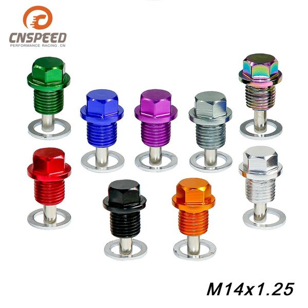 

modified car oil pan screw m14 * 1.25 magnetic oil draining plug drain screw