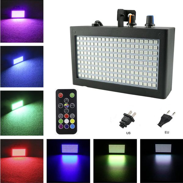 

180 leds strobe flash light portable 35w rgb remote sound control strobe speed adjustable for stage disco bar party club