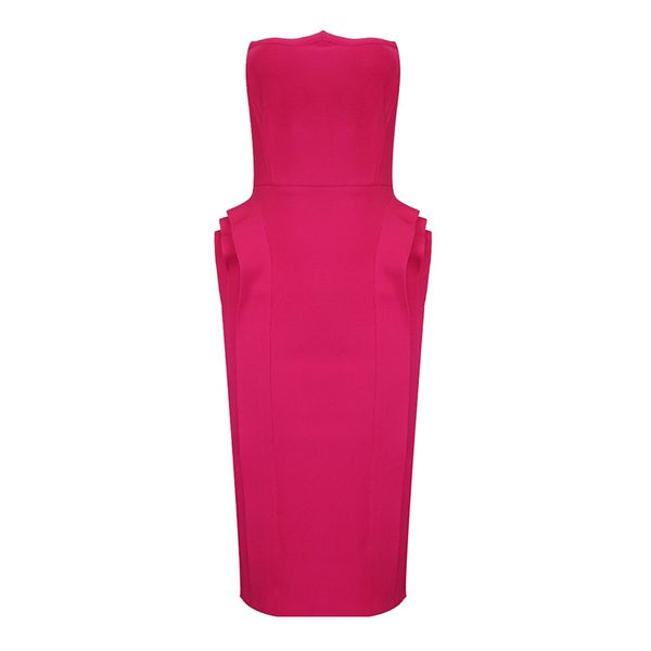 

straplesss bandage dress women ruffles party club elegant summer autumn 2020 new ladies midi dreses vestidos, Black;gray