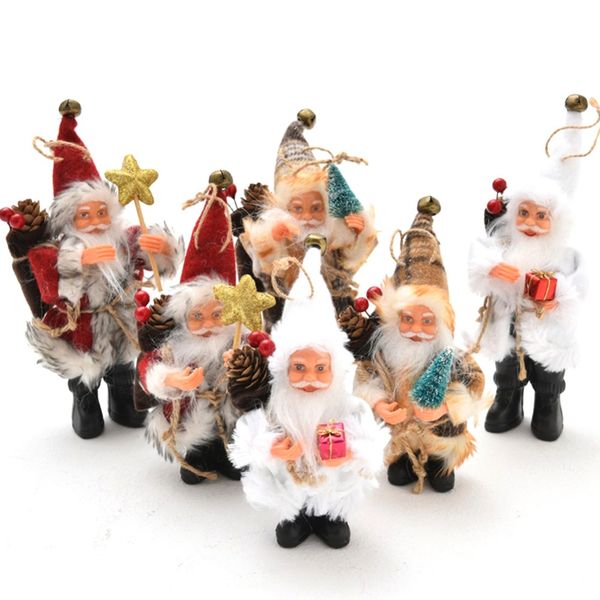 

christmas santa claus doll toy christmas tree hanging ornaments decoration exquisite for home xmas happy new year gift#289687