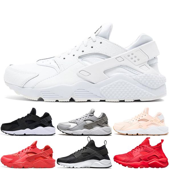 

2019 huarache запустить ультра кроссовки для мужчин женщин тройной черный белый красный розовый дышащий мужской тренер моды спортивные кросс