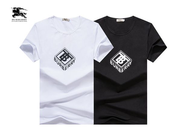 

burberri designer men t shirt sports fashion wild short sleeved sports cotton breathable t shirt europe and the united states high quality, White;black