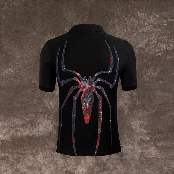 

верхняя одежда нового мужчины polo рубашка вышивка бизнес свободного покроя твердые мужские поло рубашки с коротким рукавом дышащий рубашки, White;black