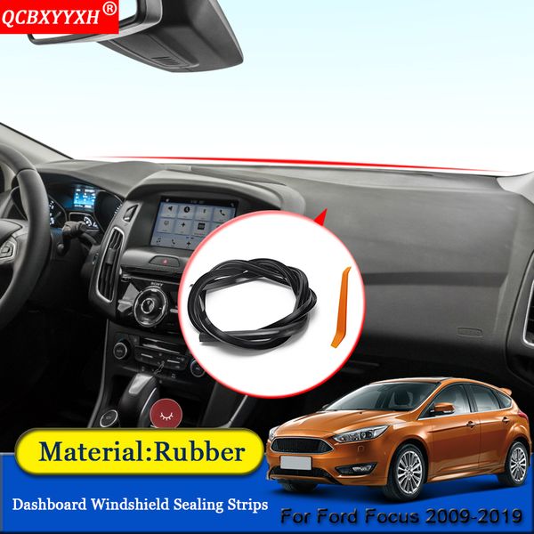 

qcbxyyxh car-styling rubber anti-noise soundproof dustproof car dashboard windshield sealing strips fit for focus 2009-2019