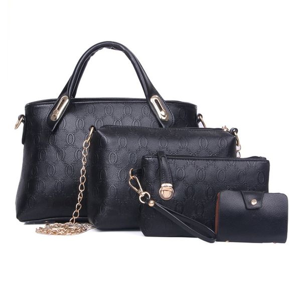 

8colors new women handbag bear shoulder cross body fashion handbag set of four pieces ph-cfy20062049